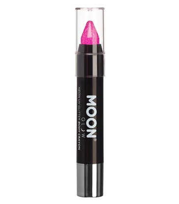 Moon Glow - Neon UV Glitter Body Crayons, Magenta