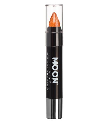 Moon Glow - Neon UV Glitter Body Crayons, Orange