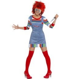 Chucky Ladies Costume, Blue