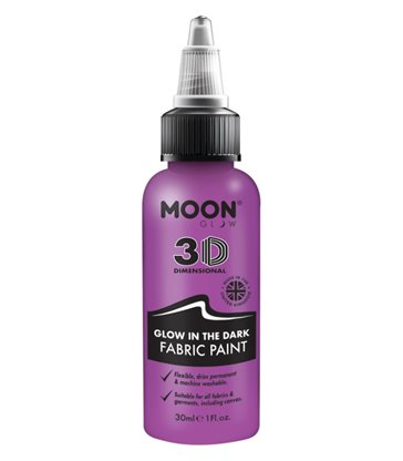 Moon Glow - Glow in the Dark Fabric Paint, Purple