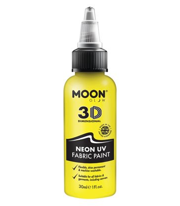 Moon Glow - Neon UV Intense Fabric Paint, Yellow