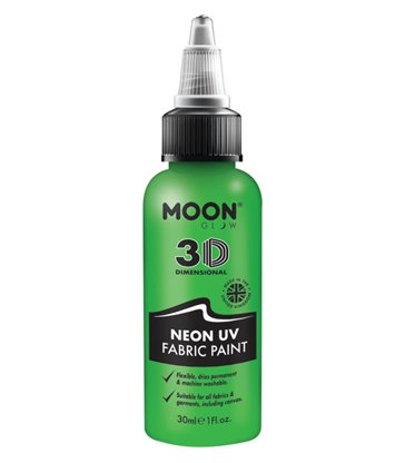 Moon Glow - Neon UV Intense Fabric Paint, Green