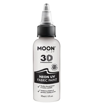 Moon Glow - Neon UV Intense Fabric Paint, White