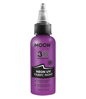 Moon Glow - Neon UV Intense Fabric Paint, Purple