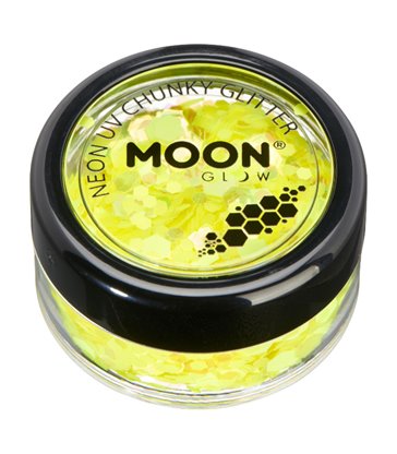 Moon Glow - Neon UV Chunky Glitter, Yellow