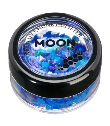 Moon Glow - Neon UV Chunky Glitter, Blue