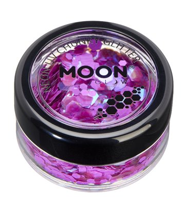 Moon Glow - Neon UV Chunky Glitter, Purple