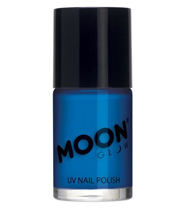 Moon Glow Intense Neon UV Nail Polish, Neon Blue