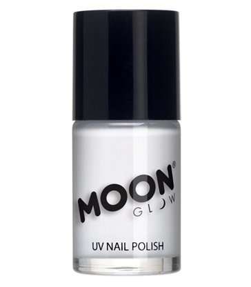 Moon Glow Intense Neon UV Nail Polish, White