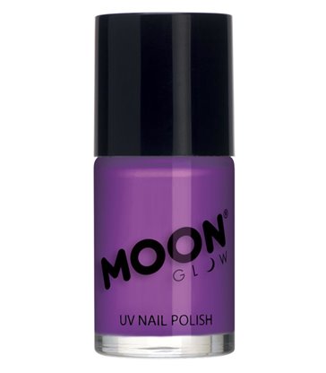 Moon Glow Intense Neon UV Nail Polish, Neon Purple