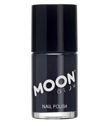 Moon Glow Pastel Neon UV Nail Polish, Black