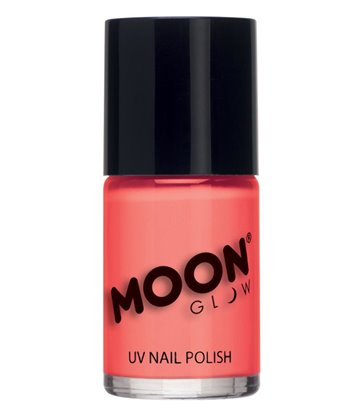 Moon Glow Pastel Neon UV Nail Polish, Pastel Coral