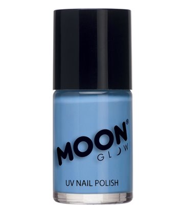 Moon Glow Pastel Neon UV Nail Polish, Pastel Blue