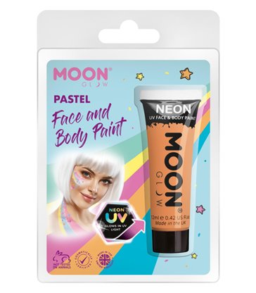 Moon Glow Pastel Neon UV Face Paint, Orange