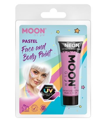 Moon Glow Pastel Neon UV Face Paint, Lilac