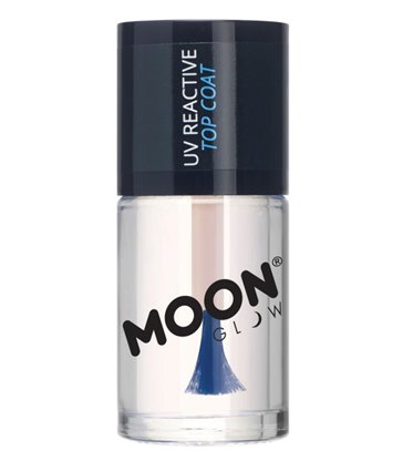 Moon Glow UV Reactive Top Coat, Clear