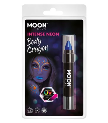 Moon Glow Intense Neon UV Body Crayons, Blue