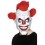 Clown 3/4 Latex Mask, Red & White