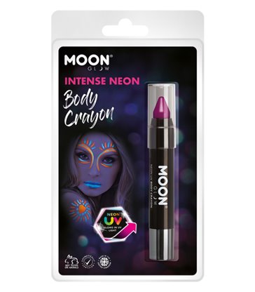 Moon Glow Intense Neon UV Body Crayons, Purple