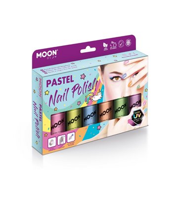 Moon Glow Pastel Neon UV Nail Polish, Assorted