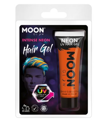 Moon Glow Intense Neon UV Hair Gel, Orange