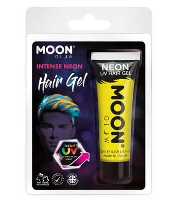 Moon Glow Intense Neon UV Hair Gel, Yellow