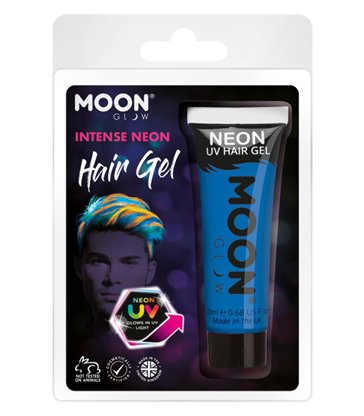 Moon Glow Intense Neon UV Hair Gel, Blue