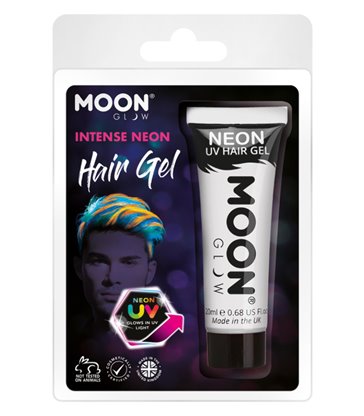 Moon Glow Intense Neon UV Hair Gel, White