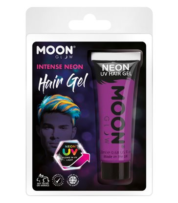 Moon Glow Intense Neon UV Hair Gel, Purple