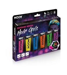 Moon Glow Intense Neon UV Hair Gel, Assorted