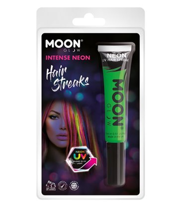 Moon Glow Intense Neon UV Hair Streaks, Green