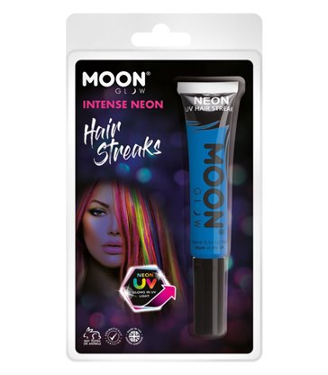 Moon Glow Intense Neon UV Hair Streaks, Blue