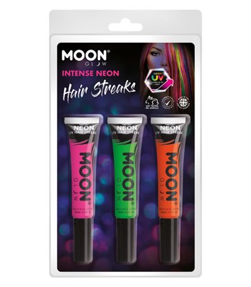 Moon Glow Intense Neon UV Hair Streaks,