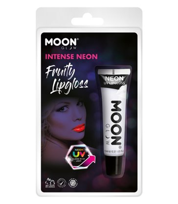 Moon Glow Intense Neon UV Fruity Lipgloss, White