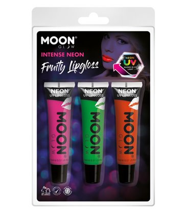 Moon Glow Intense Neon UV Fruity Lipgloss,