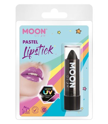 Moon Glow Pastel Neon UV Lipstick, Black