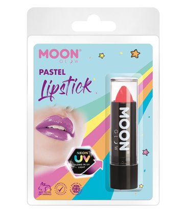 Moon Glow Pastel Neon UV Lipstick, Pastel Coral