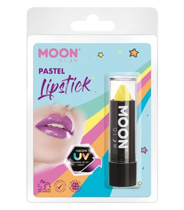 Moon Glow Pastel Neon UV Lipstick, Yellow