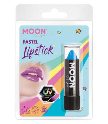 Moon Glow Pastel Neon UV Lipstick, Pastel Blue