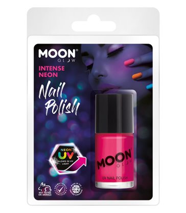 Moon Glow Intense UV Nail Polish, Neon Pink