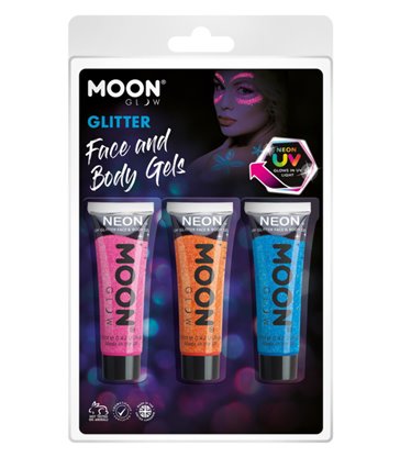 Moon Glow Neon UV Fine Glitter Gel,