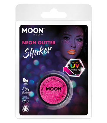 Moon Glow - Neon UV Glitter Shaker, Magenta