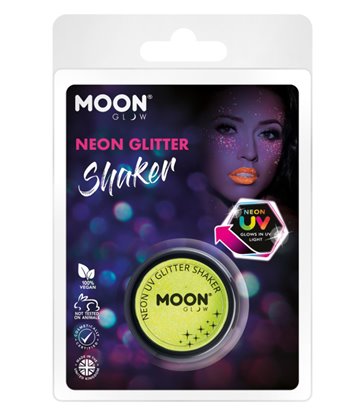 Moon Glow - Neon UV Glitter Shaker, Yellow