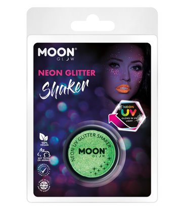 Moon Glow - Neon UV Glitter Shaker, Green