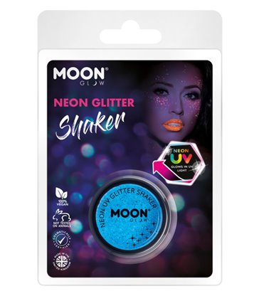 Moon Glow - Neon UV Glitter Shaker, Blue