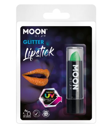 Moon Glow - Neon Uv Glitter Lipstick, Green