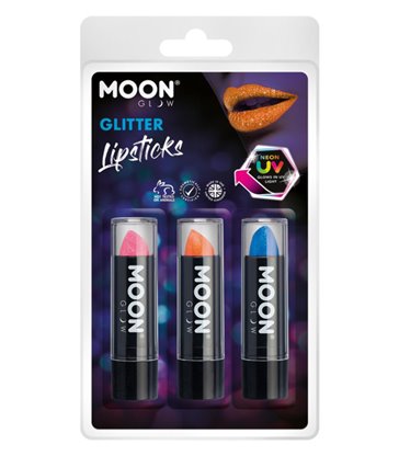 Moon Glow - Neon UV Glitter Lipstick,