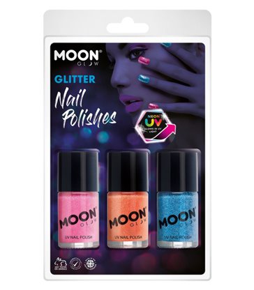 Moon Glow - Neon UV Glitter Nail Polish,