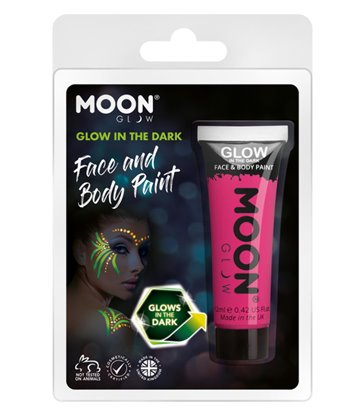 Moon Glow - Glow in the Dark Face Paint, Pink