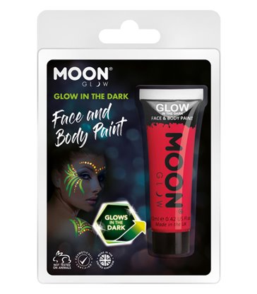 Moon Glow - Glow in the Dark Face Paint, Red